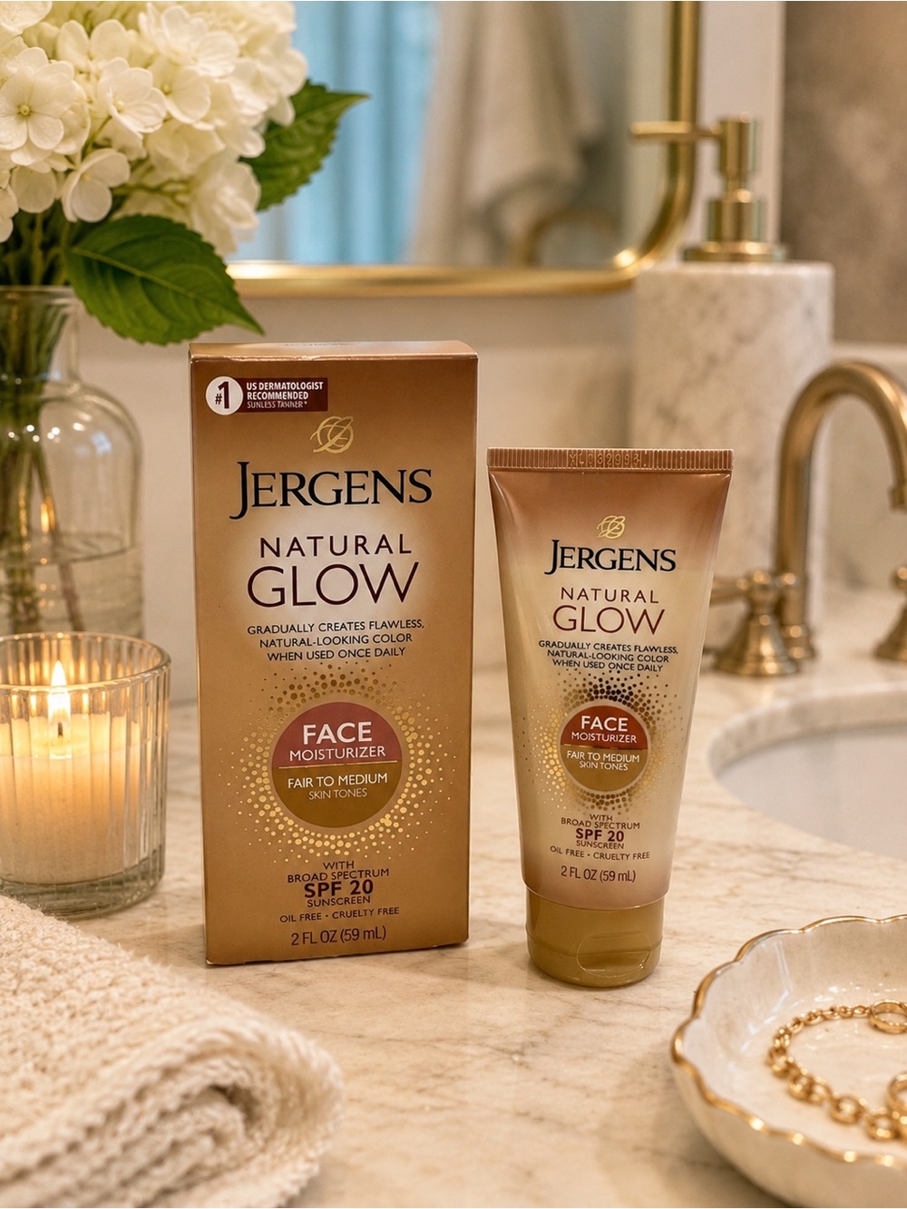 Jergens Natural Glow Face Moisturizer with SPF 20